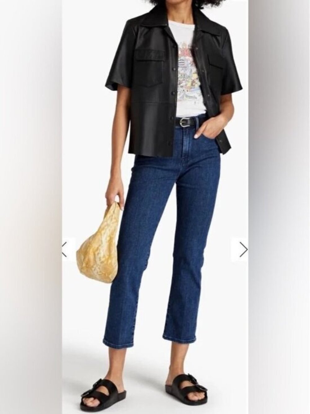 Frame Le High Straight Kinley Crop Jeans
